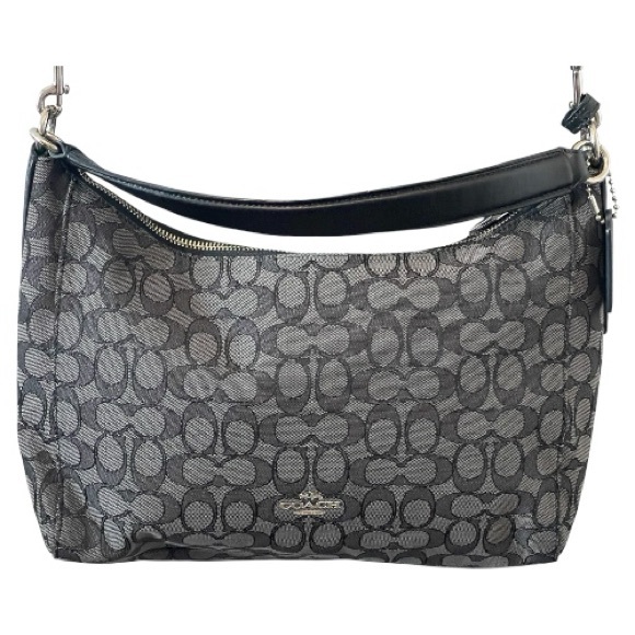 COACH EAST/WEST CELESTE HOBO
SIGNATURE BAG (F58284) BLACK... - Picture 2 of 14